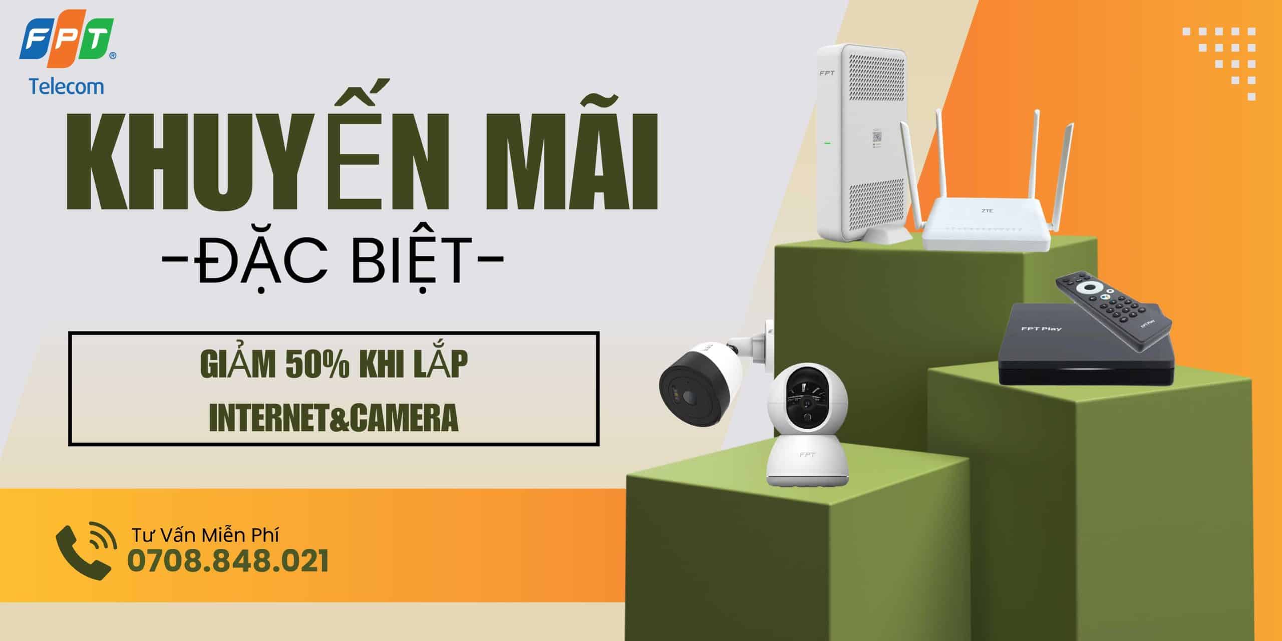 khuyến mãi tặng camera khi lắp wifi fpt